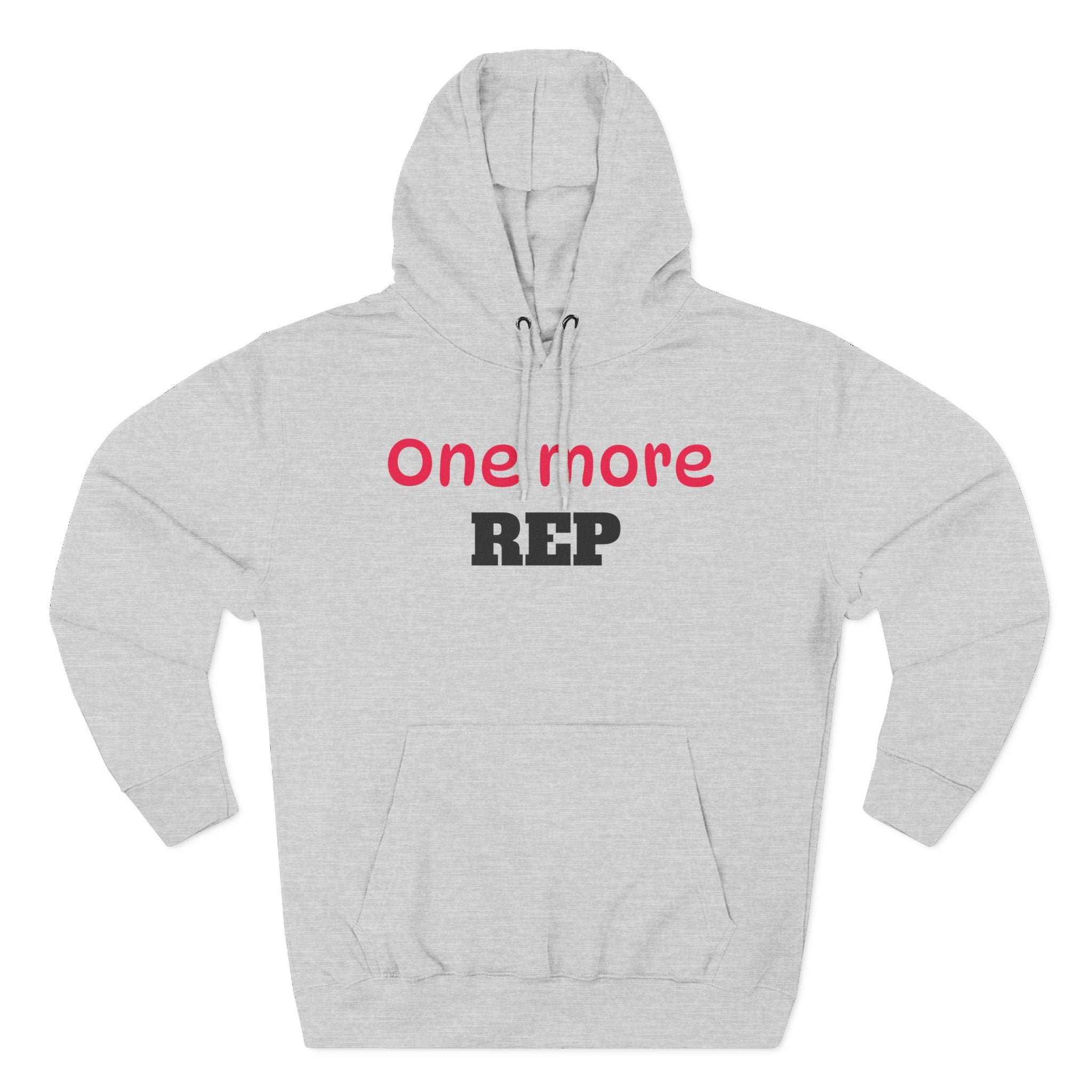 One More Rep Hoodie — Motivational Fitness Fleece Pullover