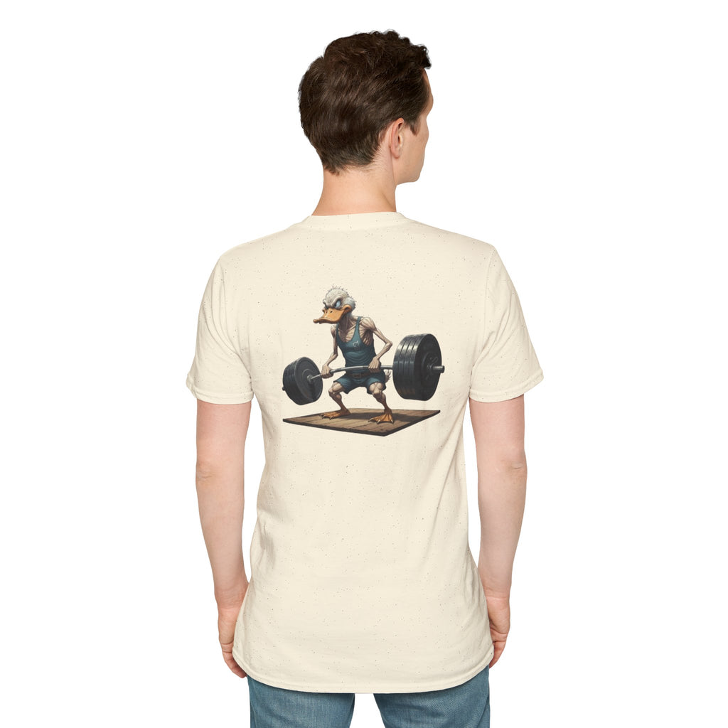 Weightlifting Duck T-Shirt — Funny Gym Athletic Tee