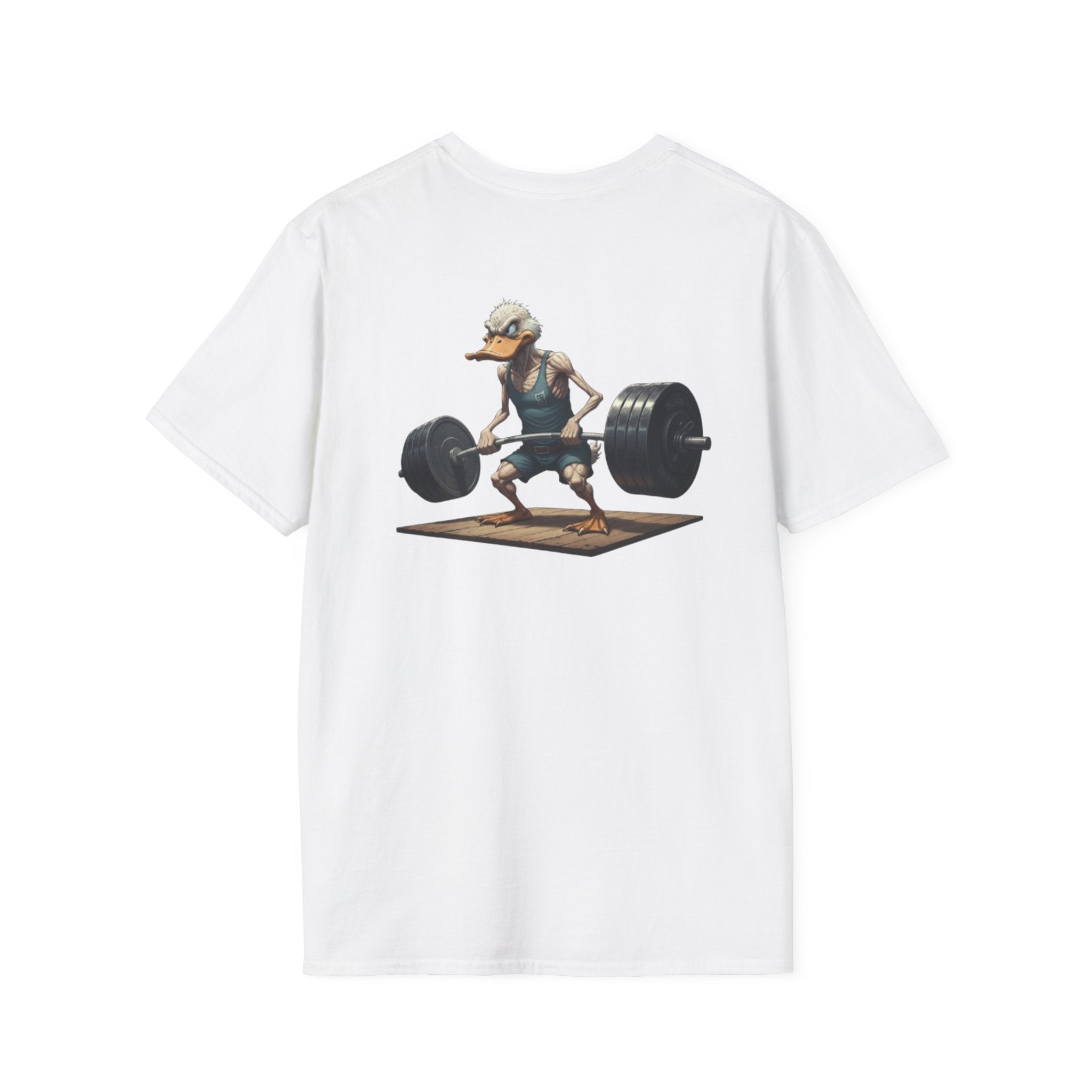 Weightlifting Duck T-Shirt — Funny Gym Athletic Tee