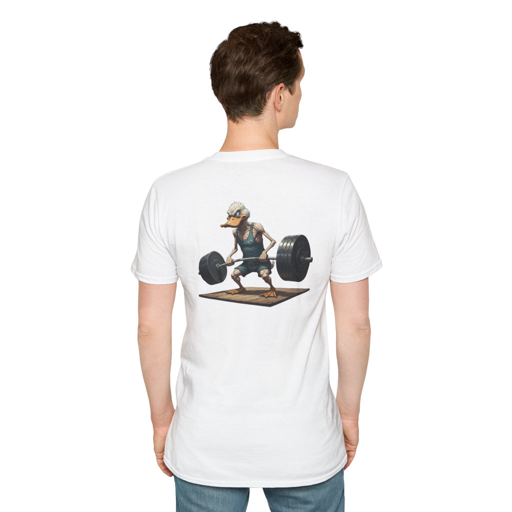 Weightlifting Duck T-Shirt — Funny Gym Athletic Tee