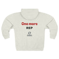 One More Rep Zip Hoodie — Motivational Gym Fitness Zip-Up