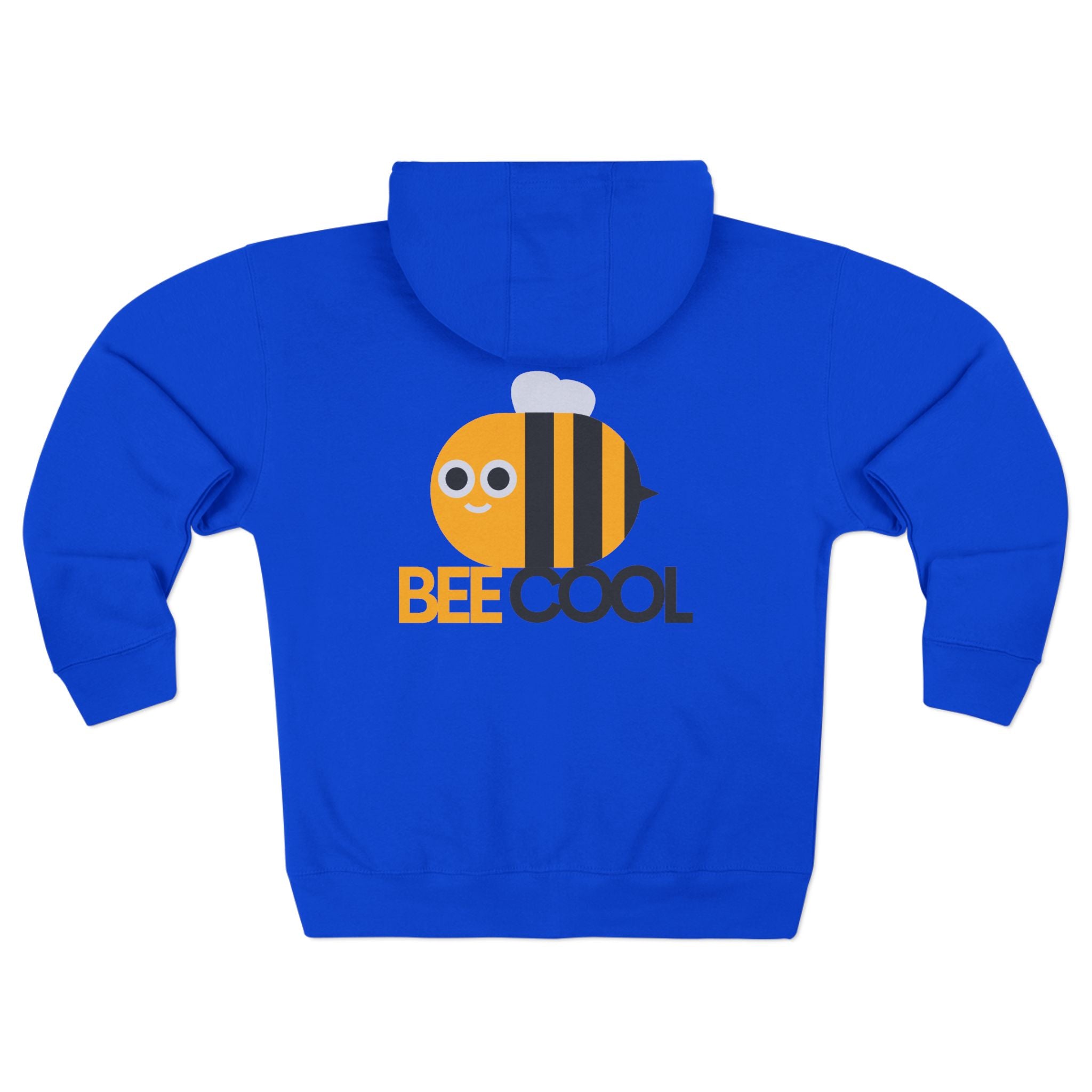 Bee Cool Zip Hoodie — Cute Bee Graphic Hooded Jacket