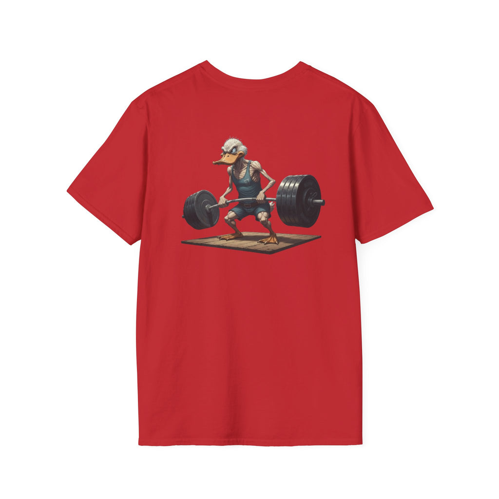 Weightlifting Duck T-Shirt — Funny Gym Athletic Tee