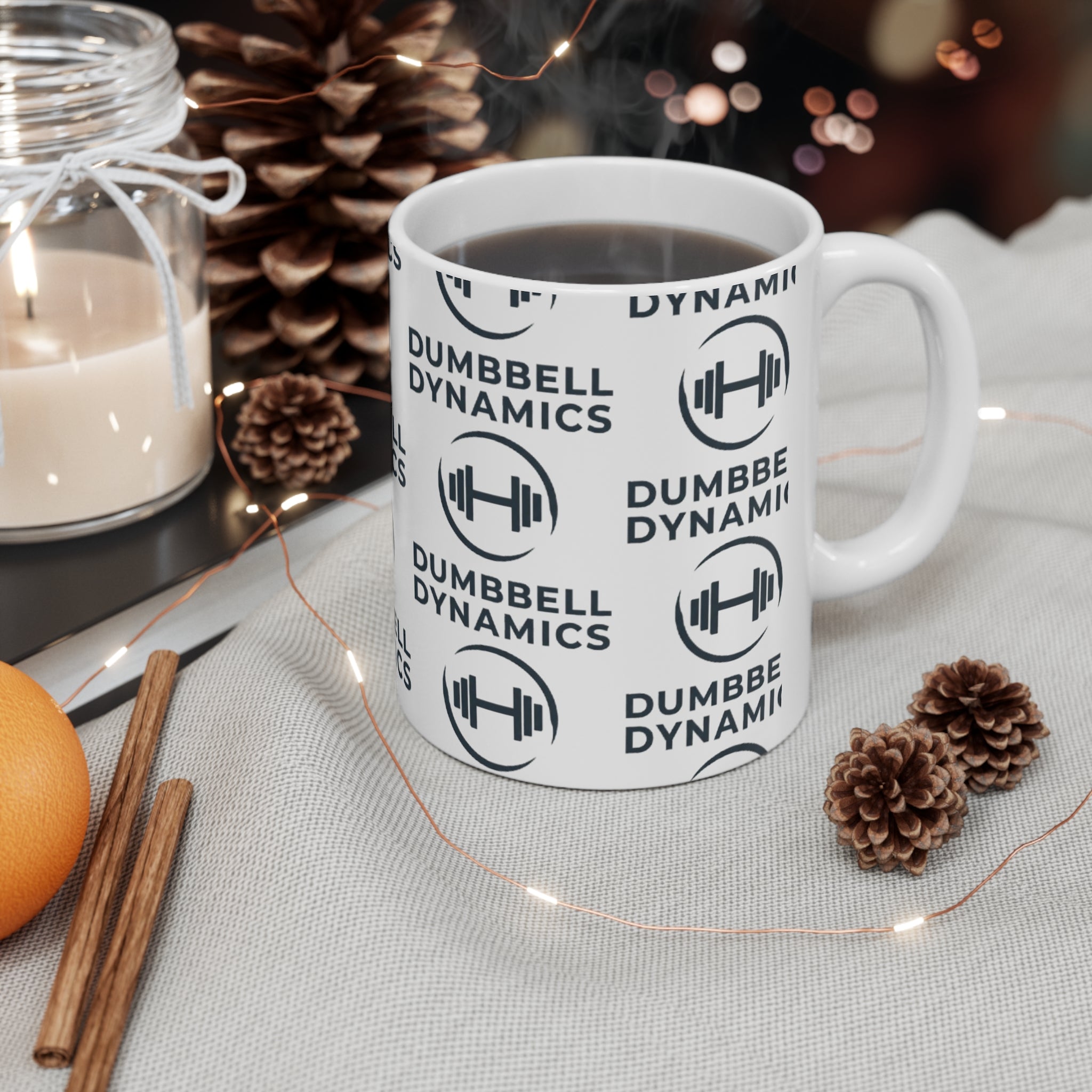 Dumbbell Dynamics Coffee Mug — Fitness Logo Ceramic Mug (11oz & 15oz)