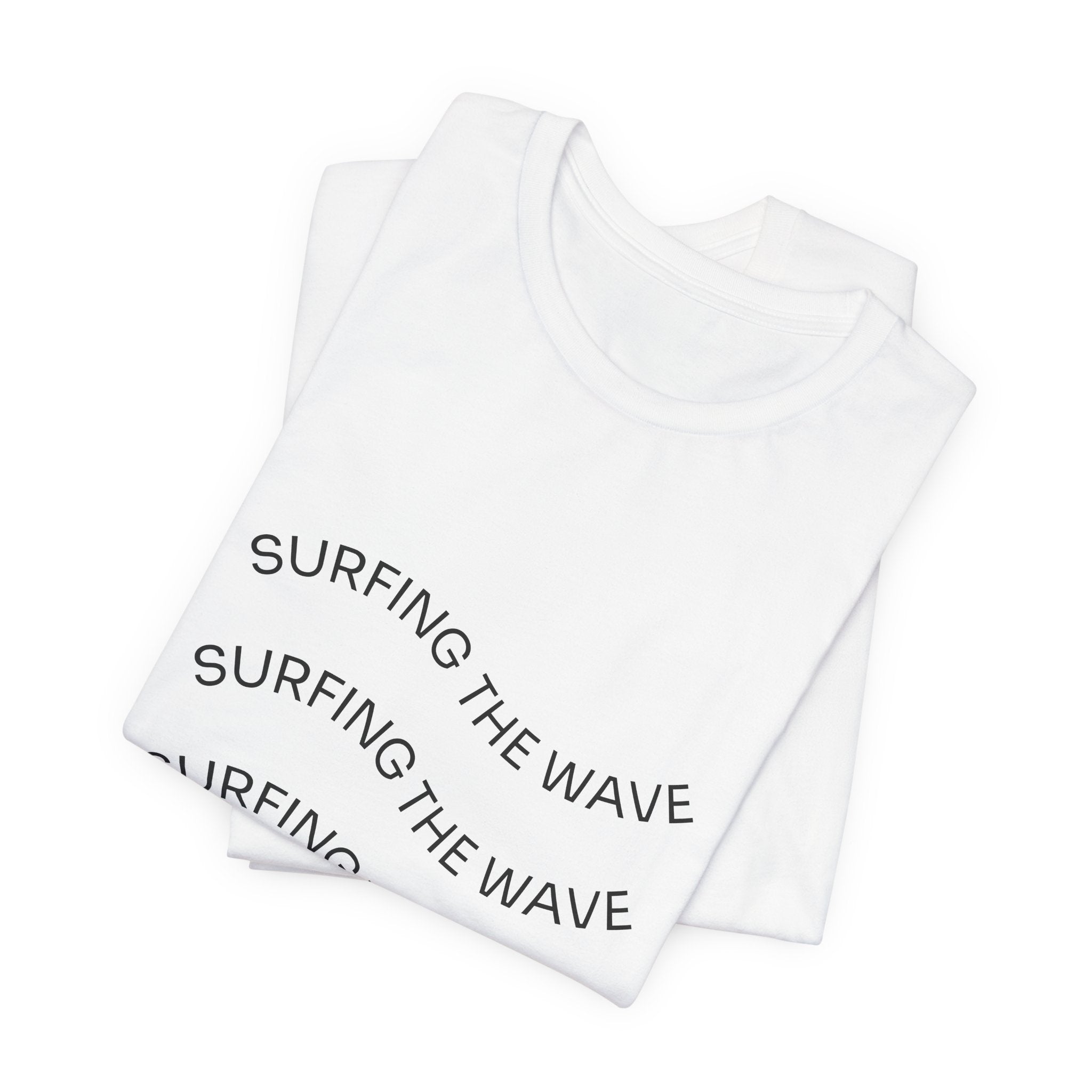 Surfing The Wave Tee — Minimal Coastal Graphic T-Shirt